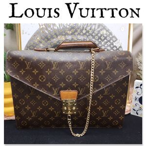 Authentic Louis Vuitton Monogram Business Bag W/ Dust Bag And Key